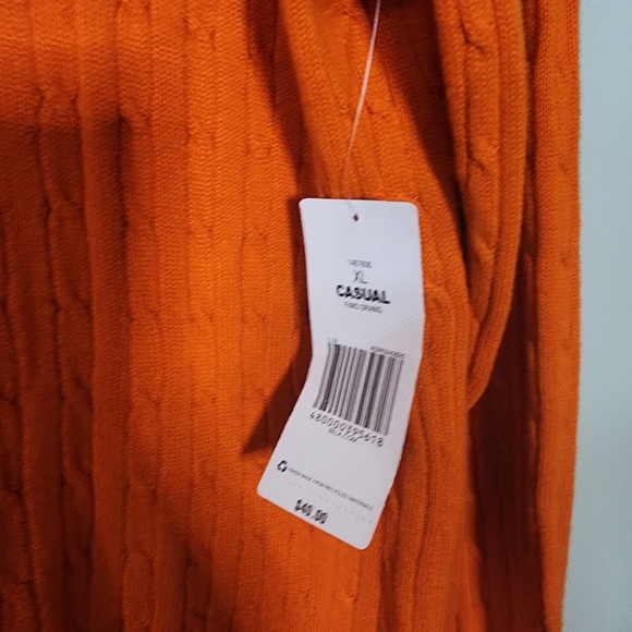 KIM ROGERS orange sweater new with tags XL - Picture 6 of 7